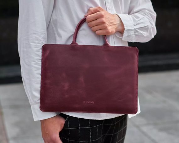 Чохол для ноутбука вінтажний Incarne Stem MacBook Pro 13" 2016-2025 stem-burgundy-vintage-pro-13 бордовий