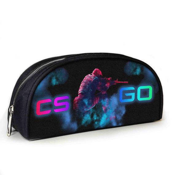 Пенал школьный с принтом Counter-Strike 23х10х8 см с принтом для мальчика (3798)