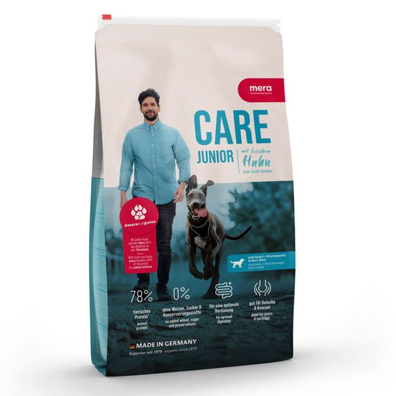 Корм MERA CARE Junior Huhn сухий з куркою для юніорів усіх порід 1 кг