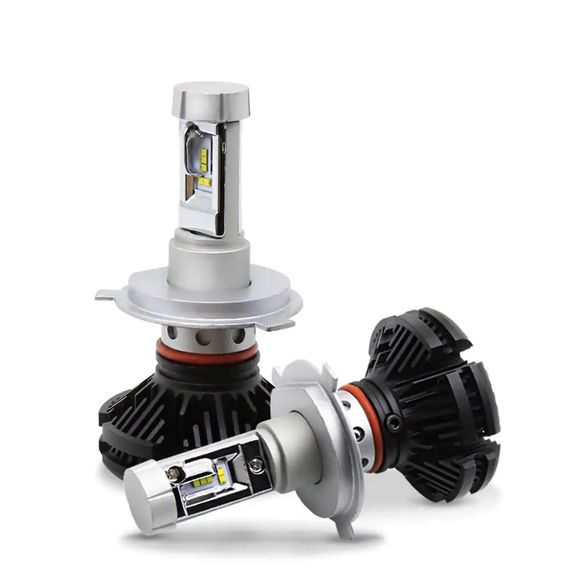 Автолампы Terra Х3 H4, ZES чип, 6000Lm, правильная свето-теневая граница