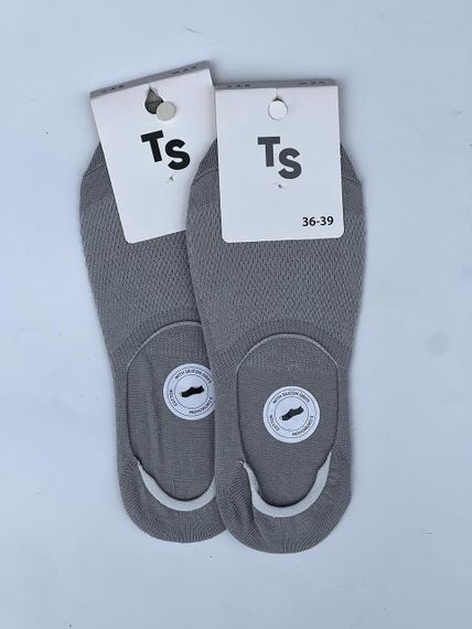 Жіночі сліди, підслідники на силіконі сіточка 36-40 р. ТМ Twinsocks Сірий