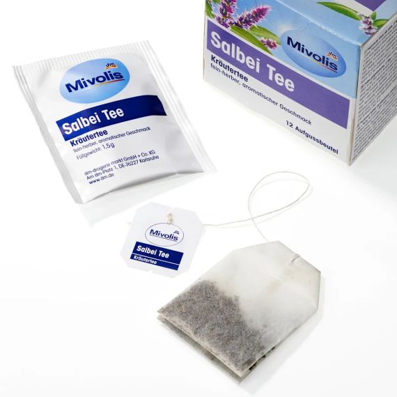 Шавлієвий чай Mivolis Salbei Kräutertee, 12 пакетиків | Зображення 1