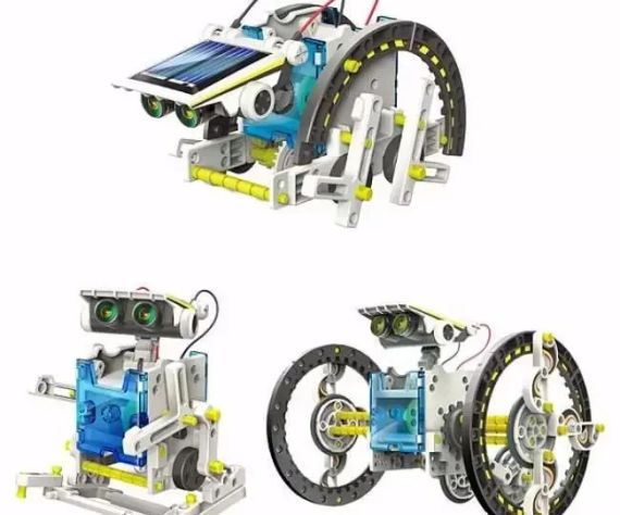 Електронний конструктор робот Solar Robot Original 13 в 1 на сонячних батареях | Зображення 3
