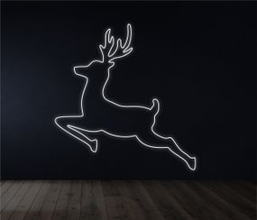 Неоновий світильник Олень 580х600 acr-n000015