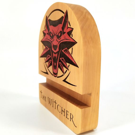 Підставка тримач для мобільного телефону, смартфона, планшета The Witcher Майстерня містера Томаса 12х10см | Зображення 4
