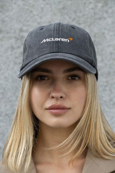 Кепка бейсболка Vintage Without з принтом McLaren Black | Зображення 7