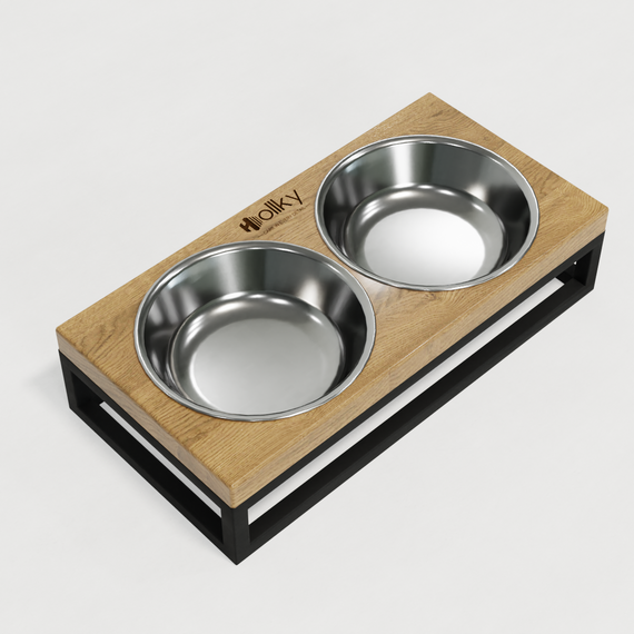 Миски на подставке для маленьких собак и котов Hollky Base XS (2 × 0,25 л) BXS-28145-BLNT | Зображення 4