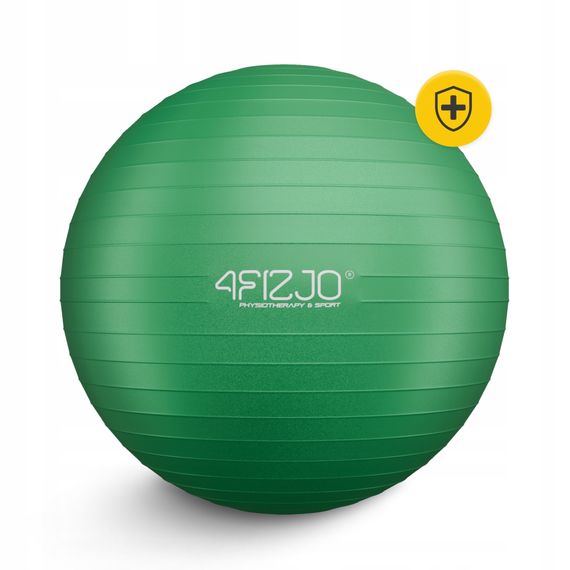 М'яч для фітнесу (фітбол) 4FIZJO 85 см Anti-Burst Green (P-5907739316394) | Зображення 1