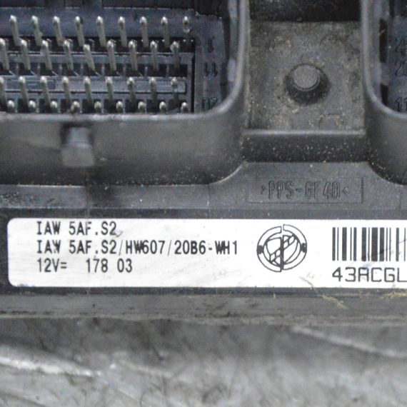 Блок керування двигуном 1.2 Fiat Panda II 2003-2011 Комп'ютер ЕБУ мотора Фіат Панда 2 6160057703 55192637 | Зображення 3