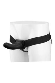 Страпон-фаллопротез BLAZE VIBRATING HOLLOW STRAP-ON, Черный