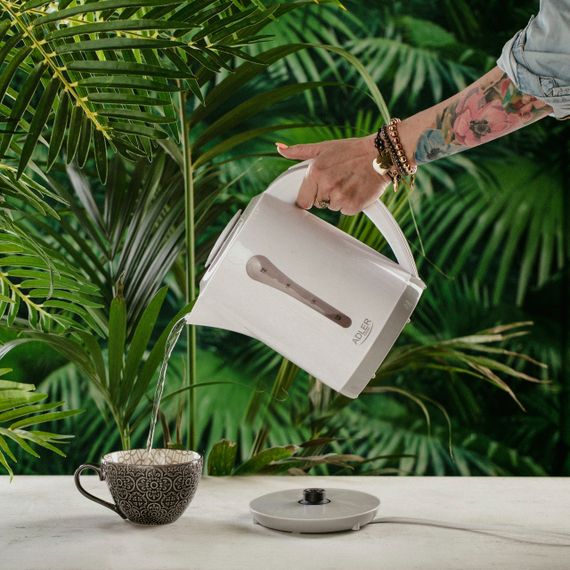 Електрочайник Adler AD 1244 білий 2,5 л, 2200 Вт | Зображення 8