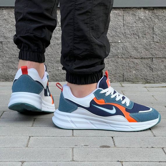 Кросівки Nike матеріал текстиль/замш колір синій, білий | Зображення 1