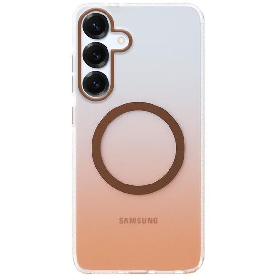 Чехол TPU+PC Phantom with MagSafe для Samsung Galaxy S25 Rose Gold