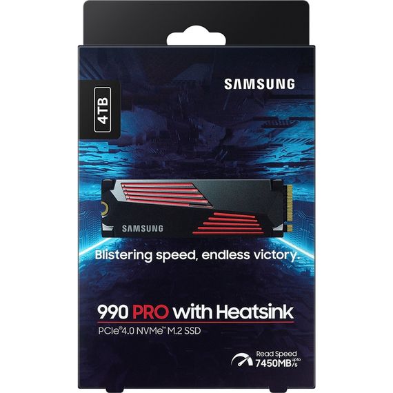 Накопичувач SSD M.2 2280 4TB 990 PRO with Heatsink Samsung (MZ-V9P4T0GW) | Зображення 5