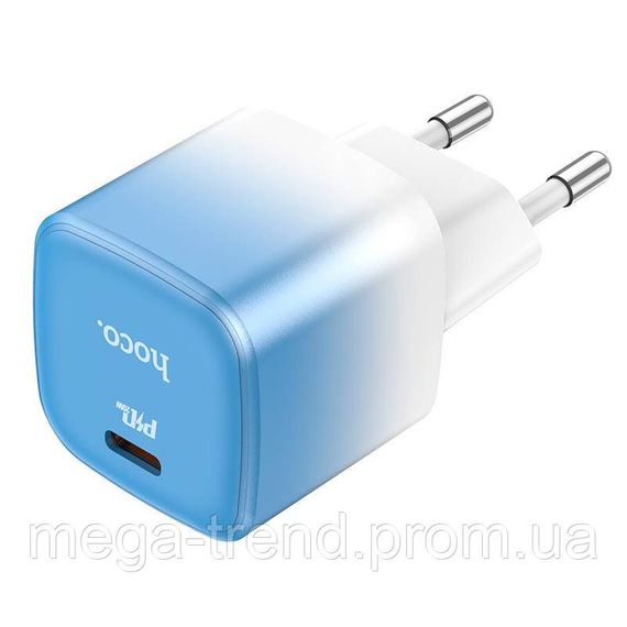 Адаптер мережевий Hoco single port charger C101A |Type-C, PD, 3A/20W| | Зображення 2
