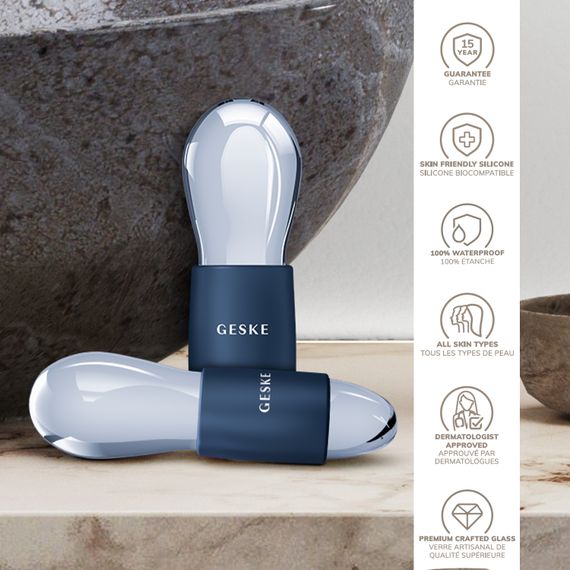Подвійний масажер для очей GESKE Cool&Warm Duo Eye Massager 7в1 midnight | Зображення 2