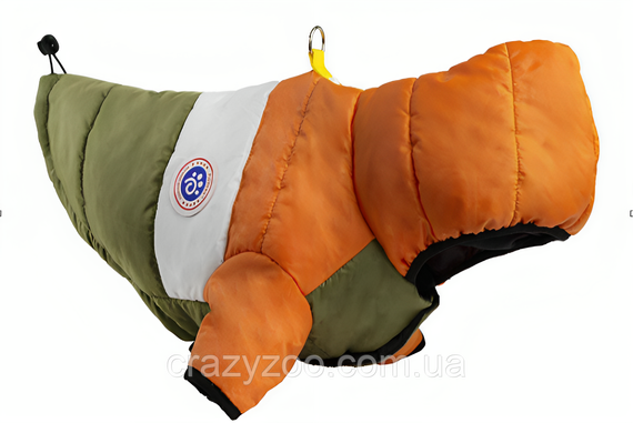 Куртка для собак и котов EcoToys Khaki Orange XXXL оранжевая c хаки A: 44 см B: 61 см C: 43 см 6942