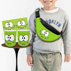 Набір: дитяча сумка-бананка+кружка Ам Ням 32х15см, бананка для хлопчика через плече на подарунок (00886)