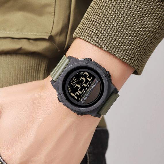 Спортивний чоловічий годинник Skmei 2358AG Army Green | Зображення 3