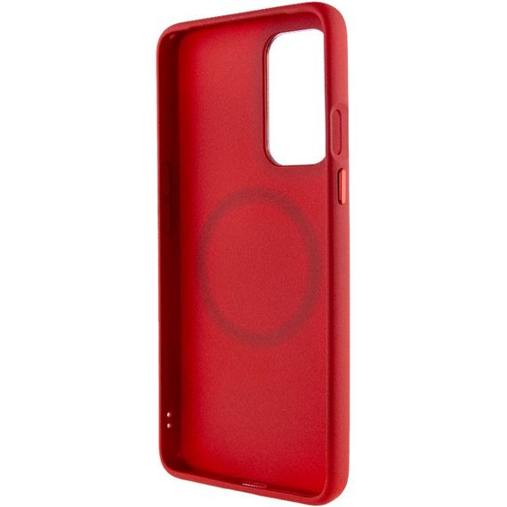 TPU чохол Bonbon Metal Style with MagSafe для OnePlus 9 Червоний / Red | Зображення 3