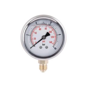 Манометр із гліцерином Thermo Alliance Forte 10 барів, 1/4"Н, нижнє під'єднання TAF170G10B