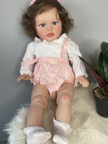 Силіконова Колекційна Лялька Реборн Reborn Дівчинка Тіффані ( Вінілова Лялька ) Висота 65 см | Зображення 3