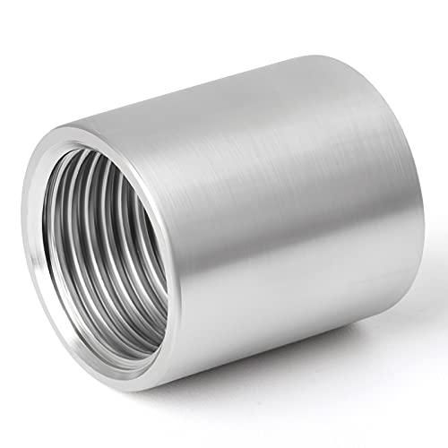 Фітинги з внутрішньою різзю від 1/2 до 1/2 дюйма ERGAOBOY 2 шт., прямі з'єднувачі з неіржавкої сталі 304, | Зображення 2