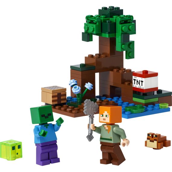 Конструктор LEGO Minecraft Пригоди на болоті 65 деталей (21240) | Зображення 1