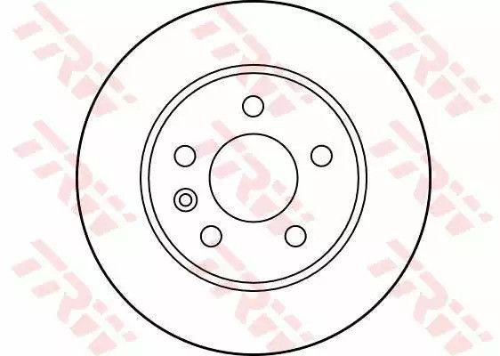 Диск гальмівний (1 шт.) MERCEDES V200/V220/V230/V280/Vito 108/Vito 110/Vito 112/Vito 113/Vito 1, TRW (DF2797) | Зображення 1