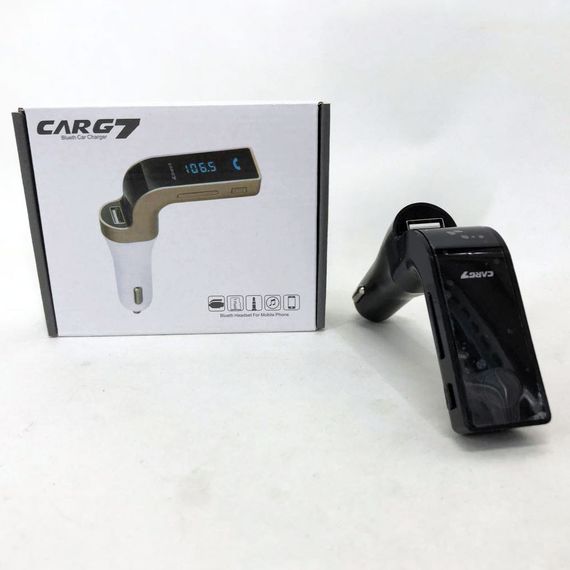 Блютуз фм передавач для автомагнітоли FM MOD G, Fm модулятор для автомобіля, Блютуз трансмітер ZG-890 для авто | Зображення 1