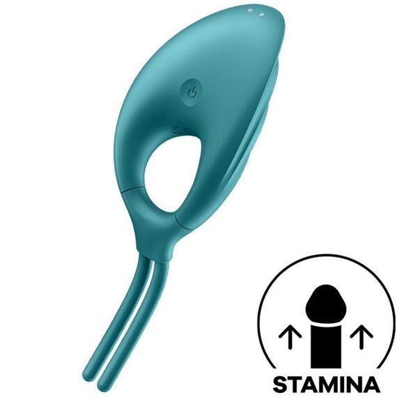 Ерекційне віброкільце-ласо Satisfyer Swordsman Green, міцна фіксація, 10 режимів, потужний мотор | Зображення 1