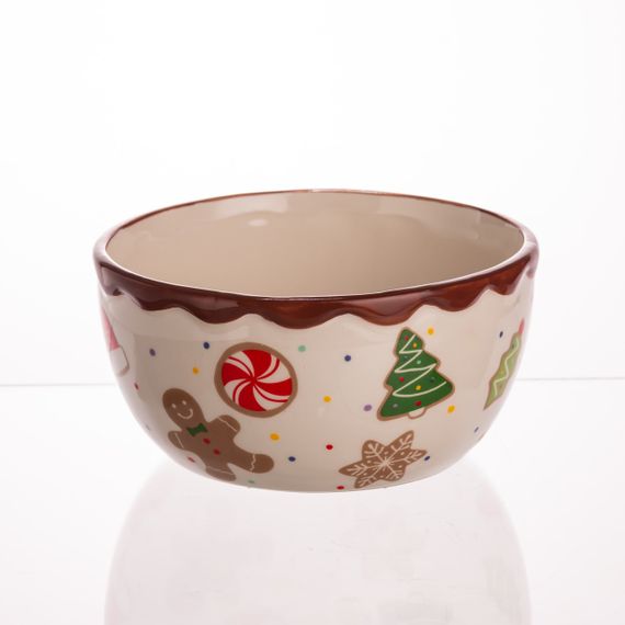 Тарілка супова порцелянова новорічна Ø15 (см) Merry Christmas 800 мл CR-1-44 | Зображення 2