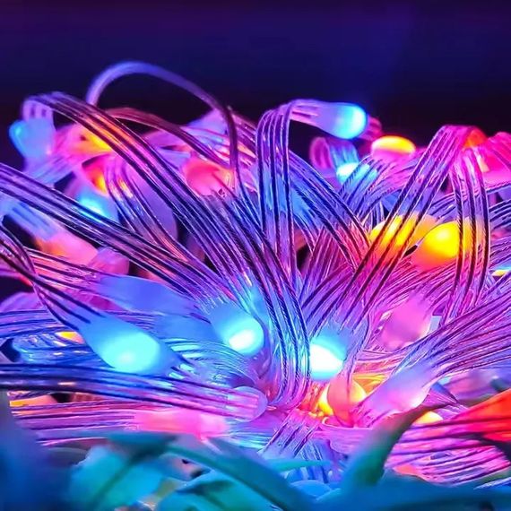 Розумна гірлянда USB 20м з Bluetooth+Пульт Кольорова / Смарт гірлянда RGB / Світлодіодна стрічка XPRO (234574716_501) | Зображення 2