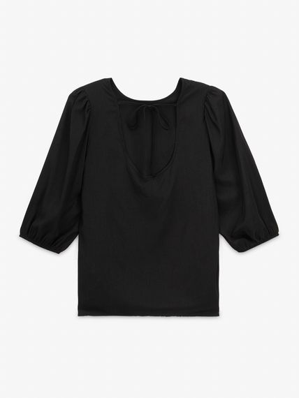 Блуза однотонна жіноча GENUA G01101-0011 S Чорний shop (2000999539213) | Зображення 3