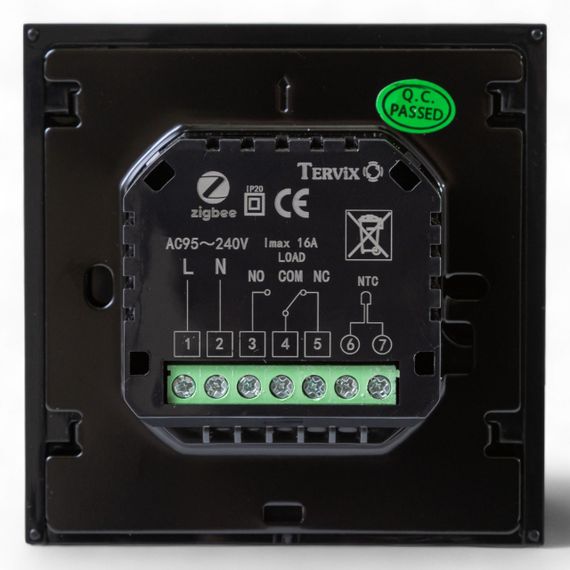 117340 Термостат с ZigBee управлением Tervix Pro Line для газового/электрического котла, черный | Зображення 2