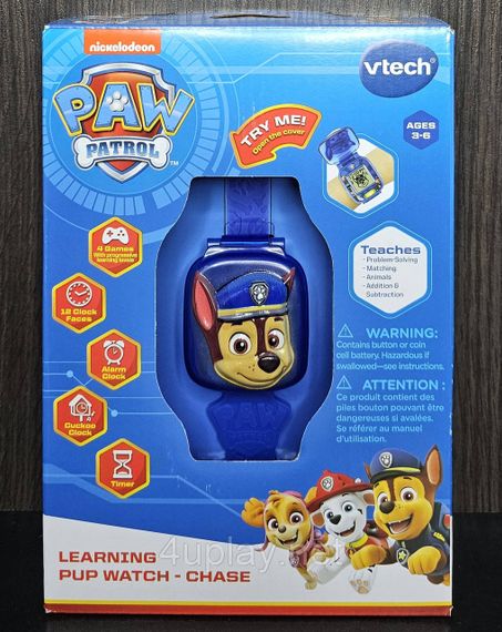Щенячий патруль Інтерактивний дитячий годинник з Гонщиком Оригінал PAW Patrol Learning Pup Watch Chase | Зображення 9