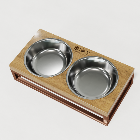 Миски на подставке для маленьких собак и котов Hollky Base XS (2 × 0,25 л) BXS-28145-GLNT | Зображення 7
