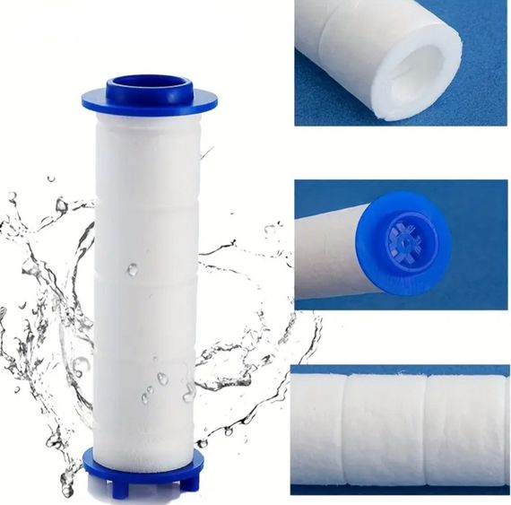 Змінний бавовняний фільтрувальний картридж для душу, для очищення жорсткої води, видалення хлору та фториду