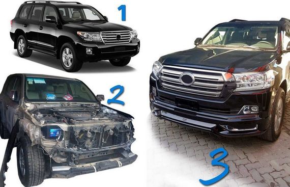 Комплект рестайлинга с LC200 2008-2015 на LC 2016- Comfort для Toyota Land Cruiser 200 | Зображення 1