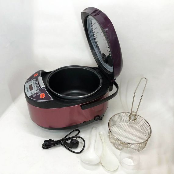 Мультиварка Rainberg RB-6207 З Фритюрницею, 12 Програм, скороварка пароварка мультиварка. Колір коричневий