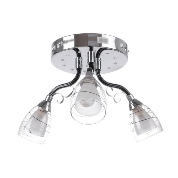 Люстра потолочная с подсветкой LED E14 40W CH (LK-512S/3)