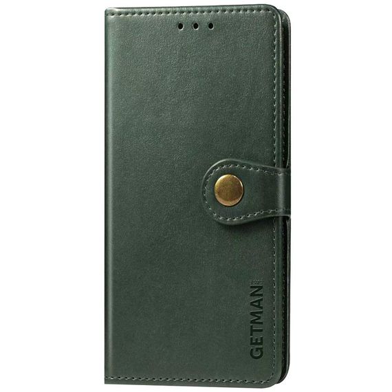 Кожаный чехол-книжка GETMAN Gallant (PU) для Xiaomi Redmi 9 Зеленый