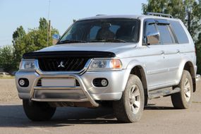Кенгурятник WT022 (нерж) для Mitsubishi Pajero Sport 1996-2007 гг