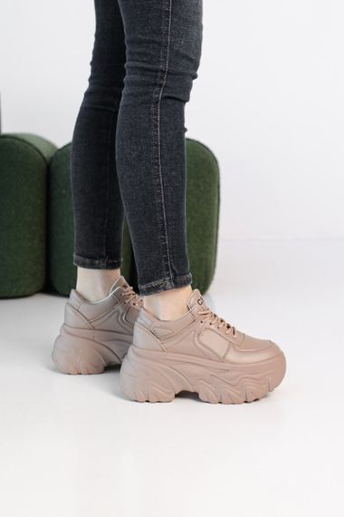 Кроссовки женские Fashion Dora 3898 40 размер 245 см Бежевый | Зображення 5
