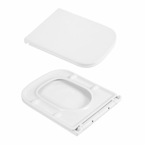 Унітаз підвісний Qtap Gemini Ultra Quiet 485×340×350 мм, White, з сидінням Slim Duroplast / Soft-close / Quick Release | Зображення 7