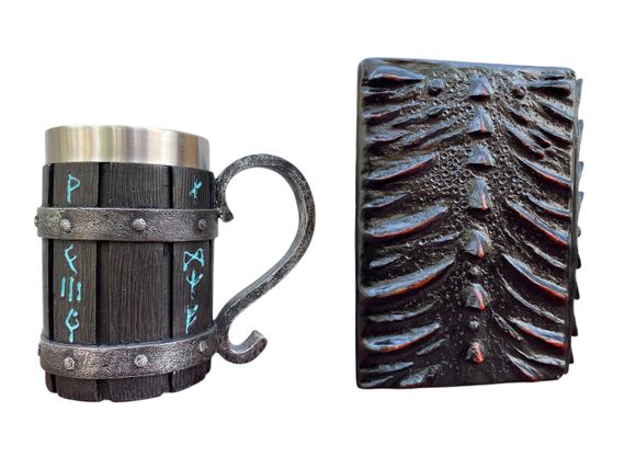 Подарунковий набір Кухоль 3D Скандинавські Руни та Блокнот 3D «Око Пламінного Дракона» | Зображення 1