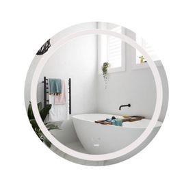 Дзеркало Lidz Aria R800 з LED-підсвіткою Touch, з антизапотіванням, з диммером, рег. яскравості LD78LR800