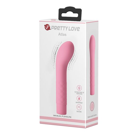 Стимулятор G-точки - Pretty Love Atlas Vibrator Light Pink Sex Aura
