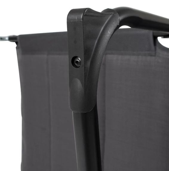 Ліжко розкладне Bo-Camp Sun Lounger With Sunscreen 5 Positions Grey (1304492) (DAS303260) | Зображення 1