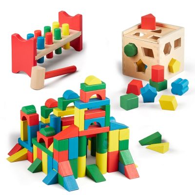 Розвиваюча іграшка Melissa&amp;Doug МЕГА-набір Кубики/Сортер/Стучалка (MD93685)